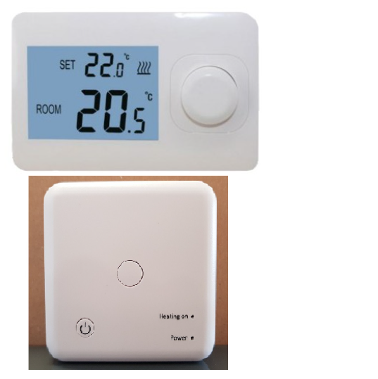 sticker plug verantwoordelijkheid IRheat easy draadloze thermostaat met ontvanger - IRheating
